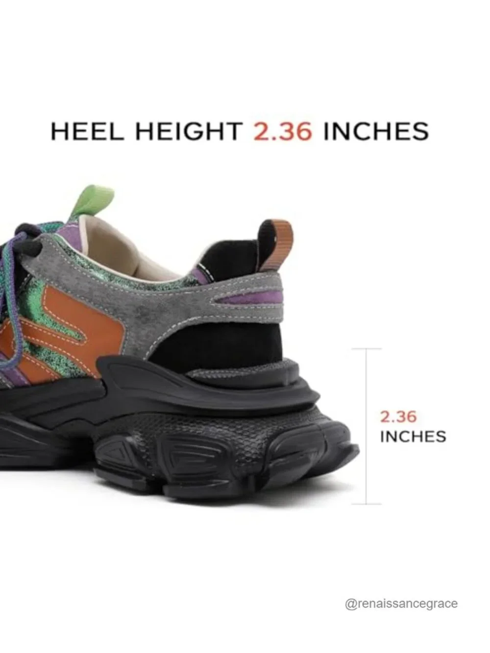 Women's Chunky Platform Comfort Orthopedic Wedge Walking Shoes Fashion Lace Up